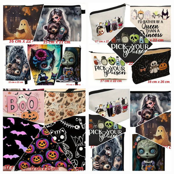 Einfache Sockenprojekttasche Halloween