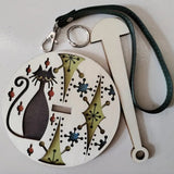 Versch. Motive, Tragbarer Handgelenk-Garnhalter - Holz, Zubehör für Stricken & Häkeln